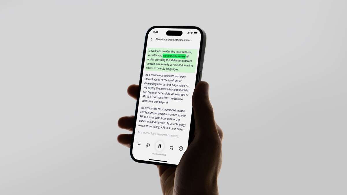 ElevenLabs’ text-to-speech Reader app is now available globally