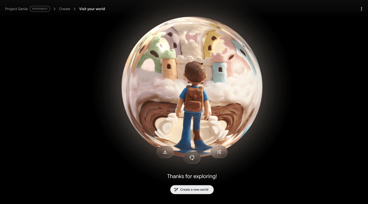 I built marshmallow castles in Google’s new AI world generator