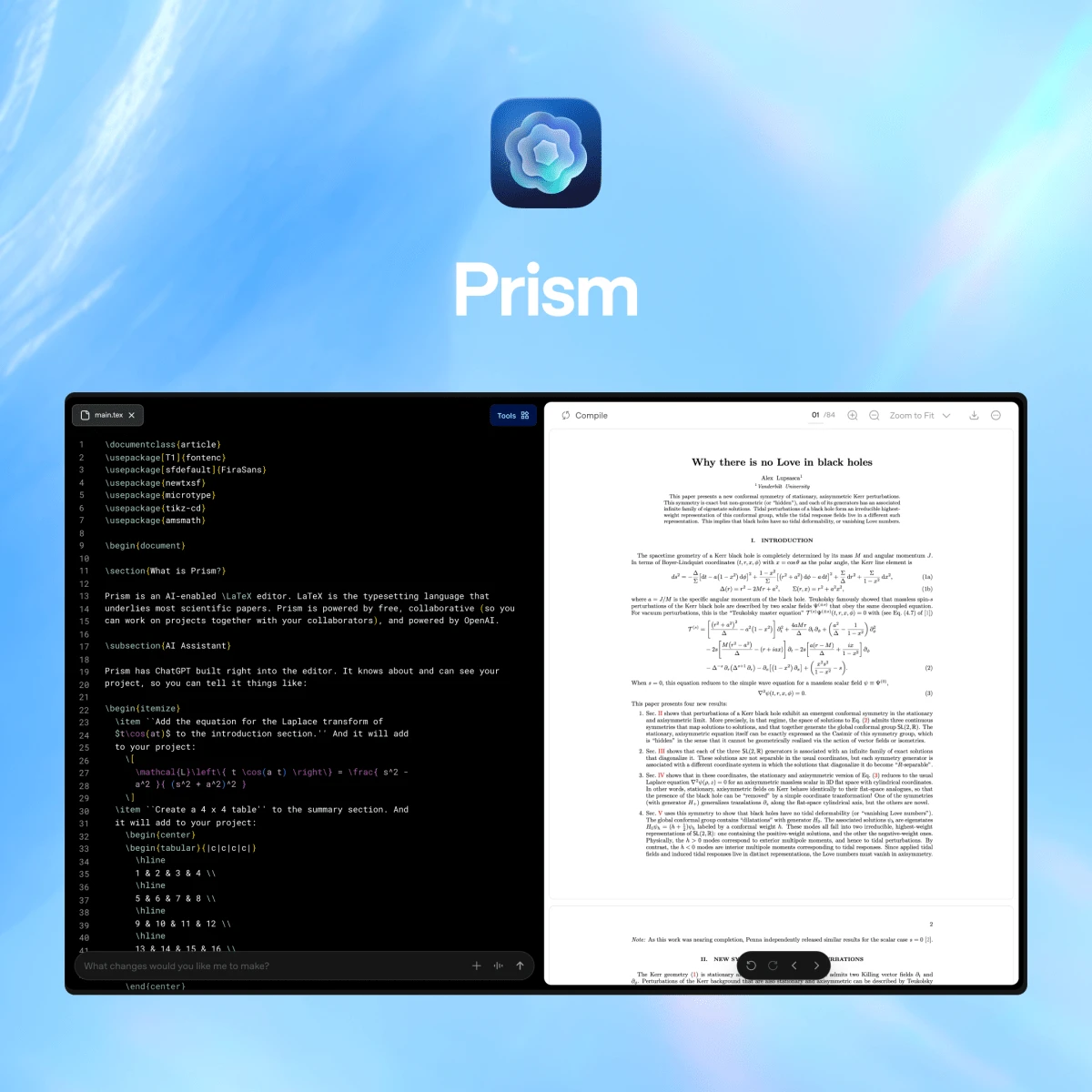 OpenAI launches Prism, a new AI workspace for scientists