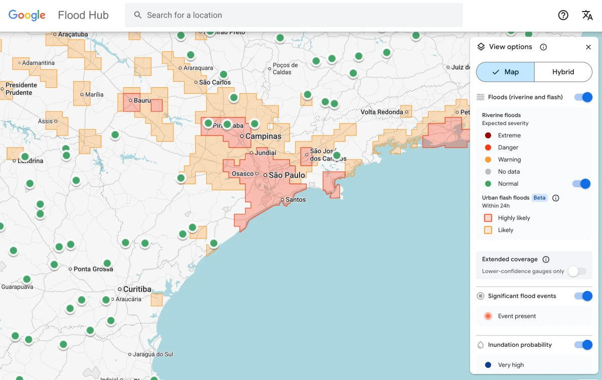 Google is using old news reports and AI to predict flash floods