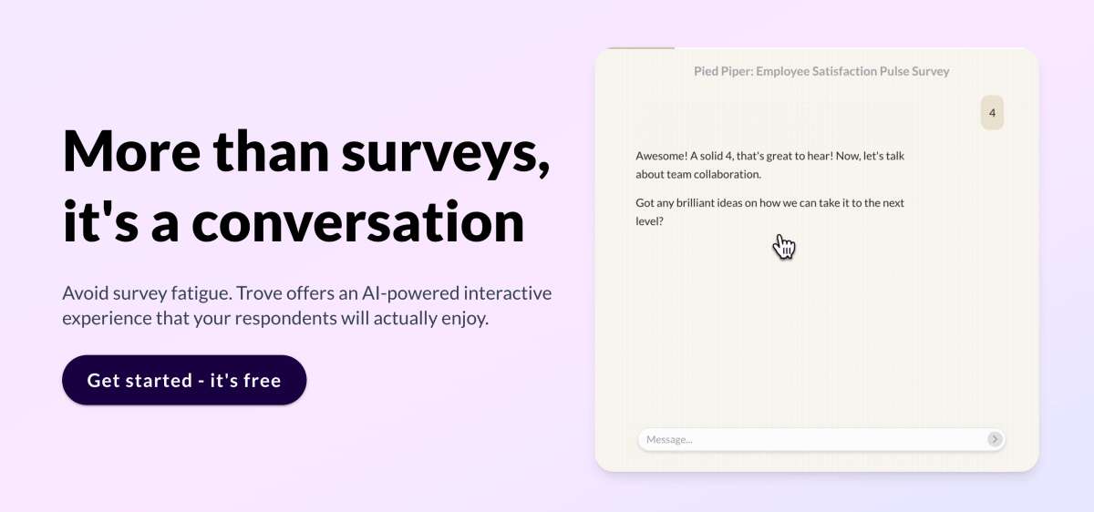 Backed by Cresta founders, Trove’s AI wants to make surveys fun again