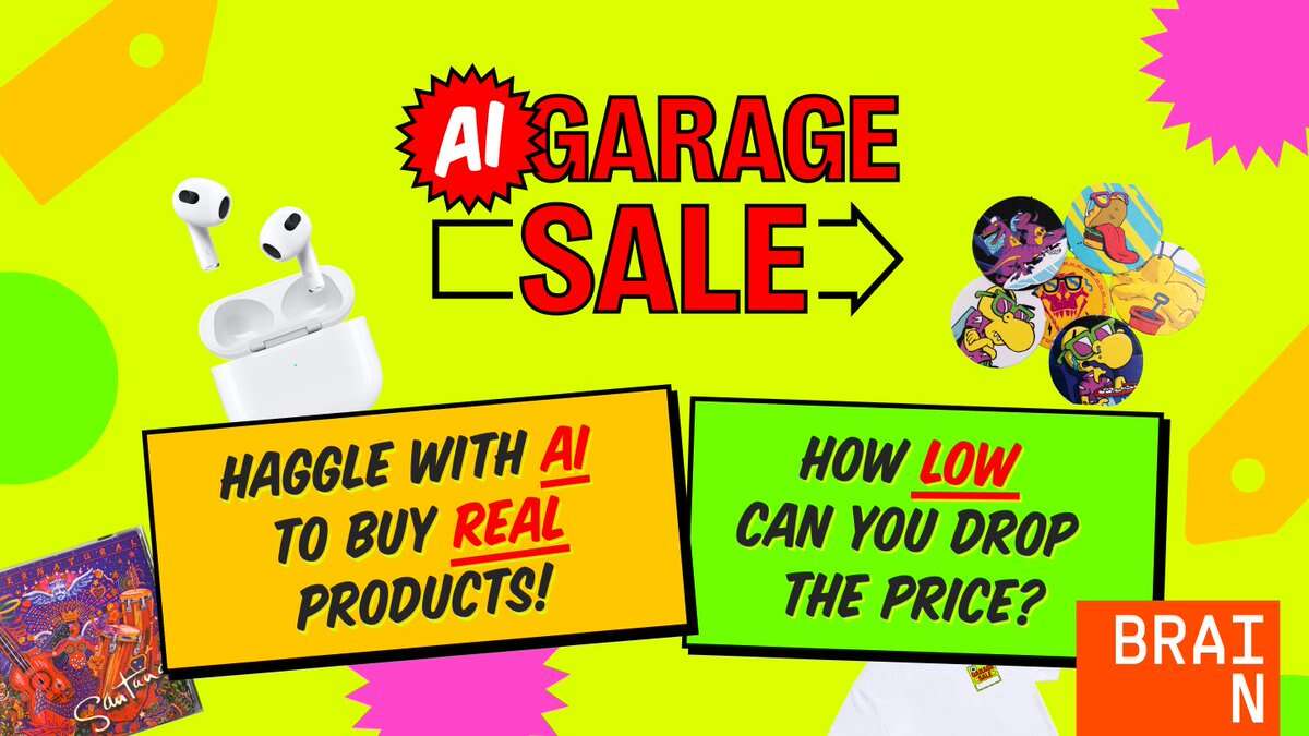 This virtual garage sale lets you haggle with AIs to buy Tesla stock, a PS5 or a toilet magazine