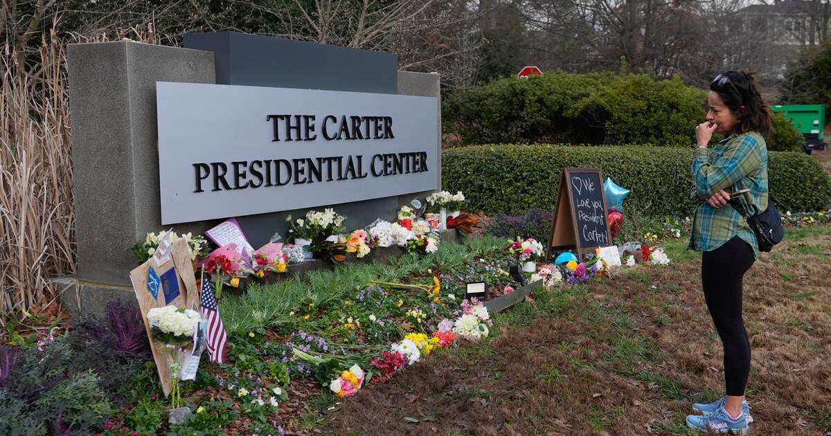 Jimmy Carter honored in Georgia today with procession, service