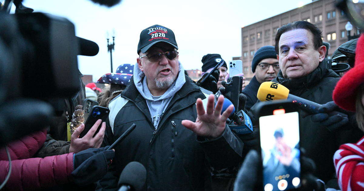 Stewart Rhodes, Oath Keepers leader freed by Trump, seen on Capitol Hill