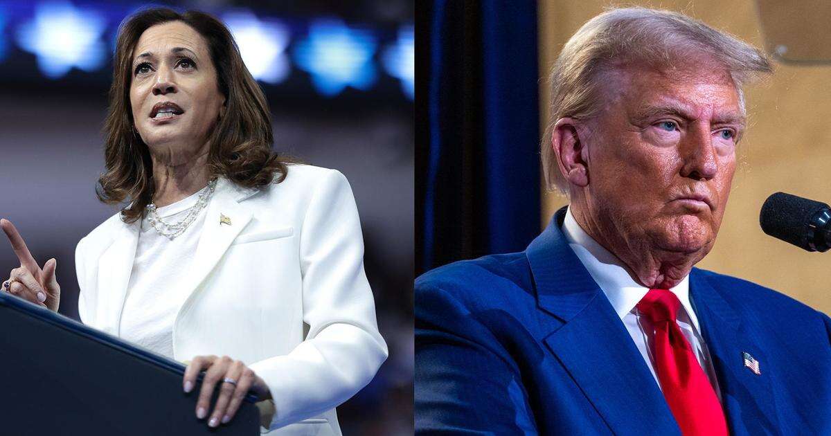 Harris leads Trump on 