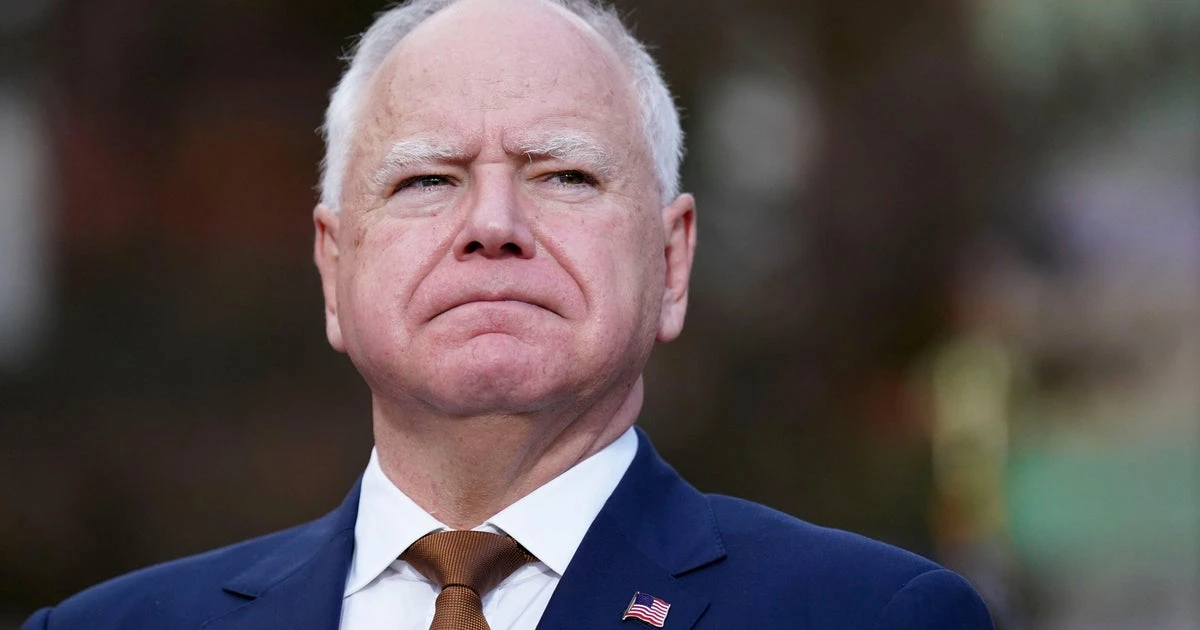Walz calls Trump a 