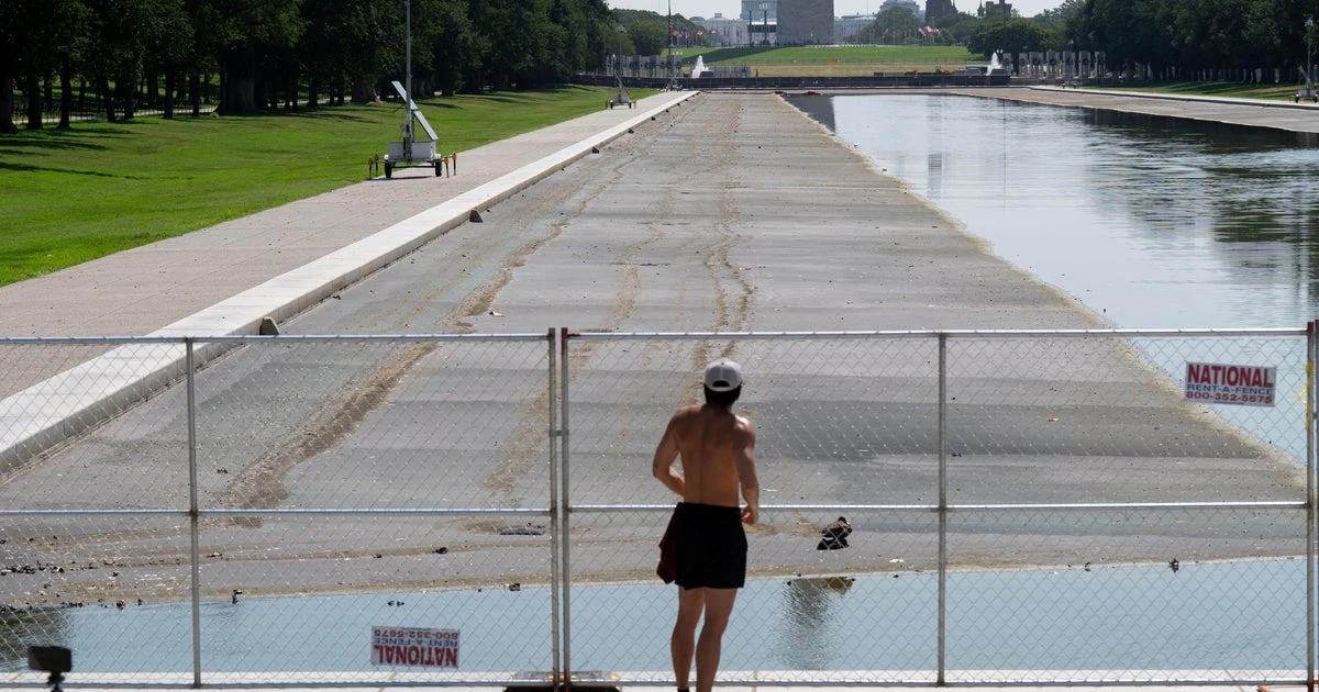 Trump says Reflecting Pool has been drained for repairs