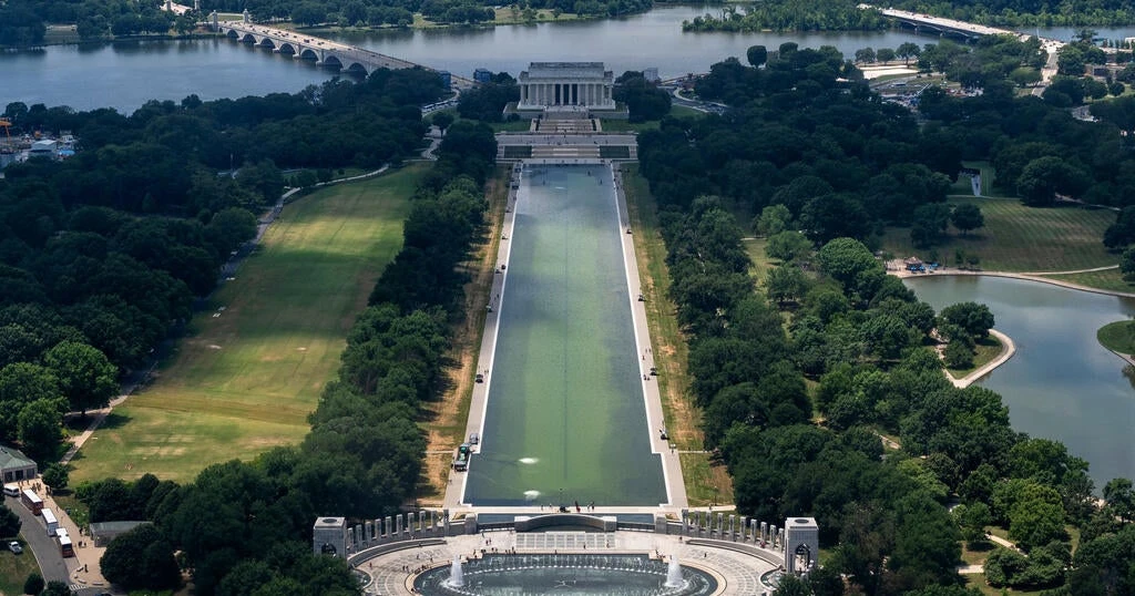 Trump says several arrested for Reflecting Pool alleged vandalism