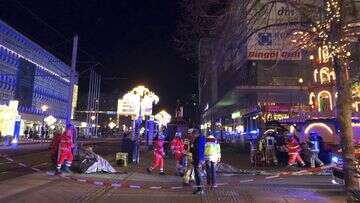 A car has driven into a group of people at a Christmas market in Germany