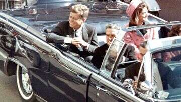 Newly-emerged footage shows limousine racing JFK to hospital