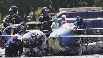 Small plane slams into Sao Paulo street, killing two passengers