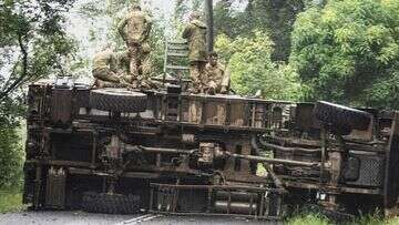 Multiple defence personnel injured after ADF trucks crash in Lismore