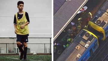Football academy praises 'much-loved' student who became trapped under train