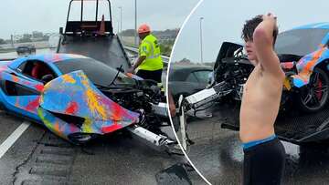 Young YouTuber, 20, crashes $300k supercar while driving in the rain