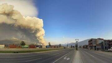 Fast-moving wildfire in the Canadian Rockies ravages picturesque resort town