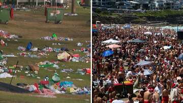 Locals fuming as Sydney Beach left covered in rubbish on Boxing Day