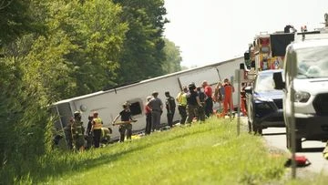 New York tour bus crashes on highway, killing multiple people