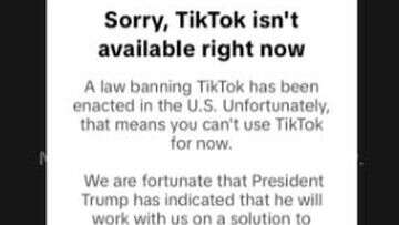 TikTok went dark in the United States on Saturday night (local time), less than two hours before a ban was slated to go into effect.