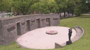 'Human trash': Vandals target police memorial site