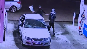 Teenager slashed with machete while refuelling at Melbourne servo