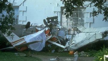 Drunk pilot crashes metres away from the US president's bedroom