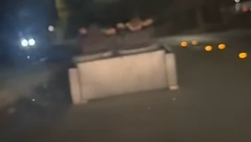 Alarming footage shows 'couch riders' driving down dark Canberra street