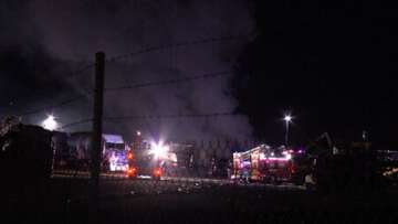 Three trucks destroyed by suspicious fire in Melbourne