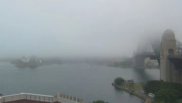 Warning of flight delays at Sydney airport as thick fog covers city