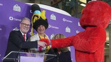 Why Starmer gave victory speech next to Elmo and a man in a giant hat