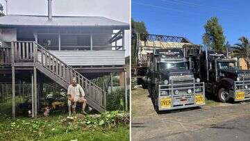 Hamish was 'trauma bonded' to his Lismore house. Now, he's moved it to Nimbin