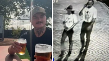 Man who allegedly raided outback pub has a beer with owner