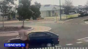 Perth father attacked by stranger after near-miss on roundabout