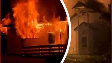 Foul play suspected after fire guts historic church near Geelong