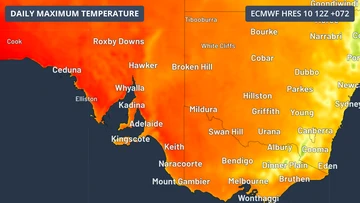 Impending tropical cyclone triggers mid-Autumn heatwave in south-eastern Australia
