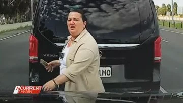 Airport driver's violent road rage clash with pilot caught on camera