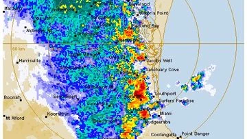 Damaging winds and large hail hitting parts of south-east Queensland