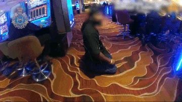 Police make dramatic casino arrest after reports of 'gun' pointed at car
