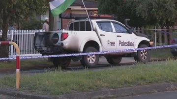 Ute with pro-Palestine stickers, flag, set on fire in Sydney