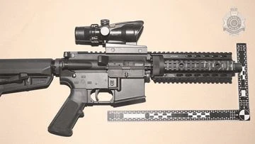 Semi-automatic rifles seized in 'high-risk' domestic violence arrest