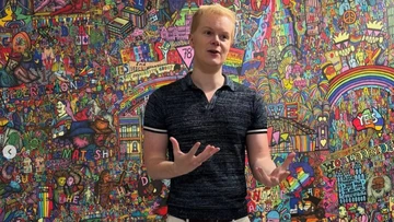 Police take down artist's mural from station days after it was hung