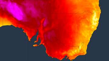 Burst of heat, extreme fire danger threatening two Aussie states