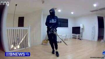 Man shown wielding massive sword in terrifying home invasion