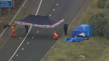 Driver dies in freak collision on major Melbourne freeway