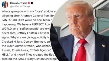 Trump attacks his own 'selfish' MAGA base over Epstein memo