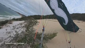 Queensland paraglider thanks rescuers for saving him after harrowing fall