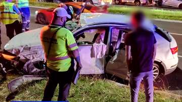 P-plater escapes injury after car rolls eight times on Sydney highway