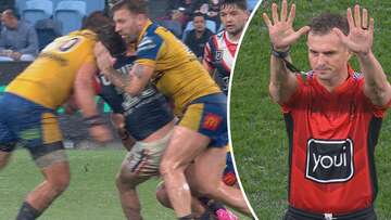 Two sin bins sink Eels to gift Roosters thrashing