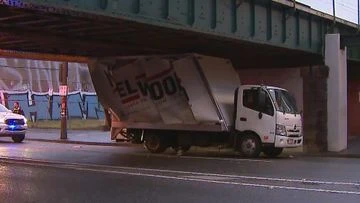 Second truck in two days slams into notorious Melbourne bridge