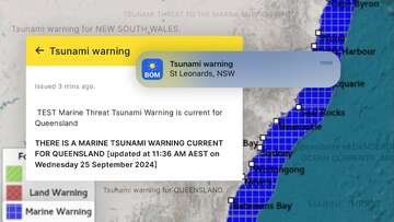 Confusion as tsunami warning accidentally issued for Australia