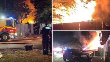 Suspected fire-bombing destroys home west of Brisbane as family flees